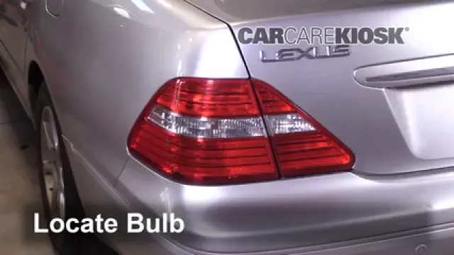 2005 Lexus LS430 4.3L V8 Luces Luz trasera (reemplazar foco)